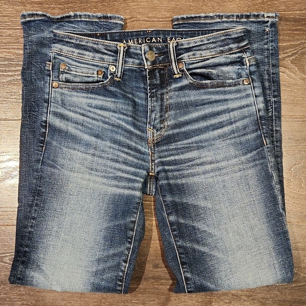❤️ AMERICAN EAGLE ORIGINAL BOOTCUT JEANS, 28 × 30 - Picture 2 of 9